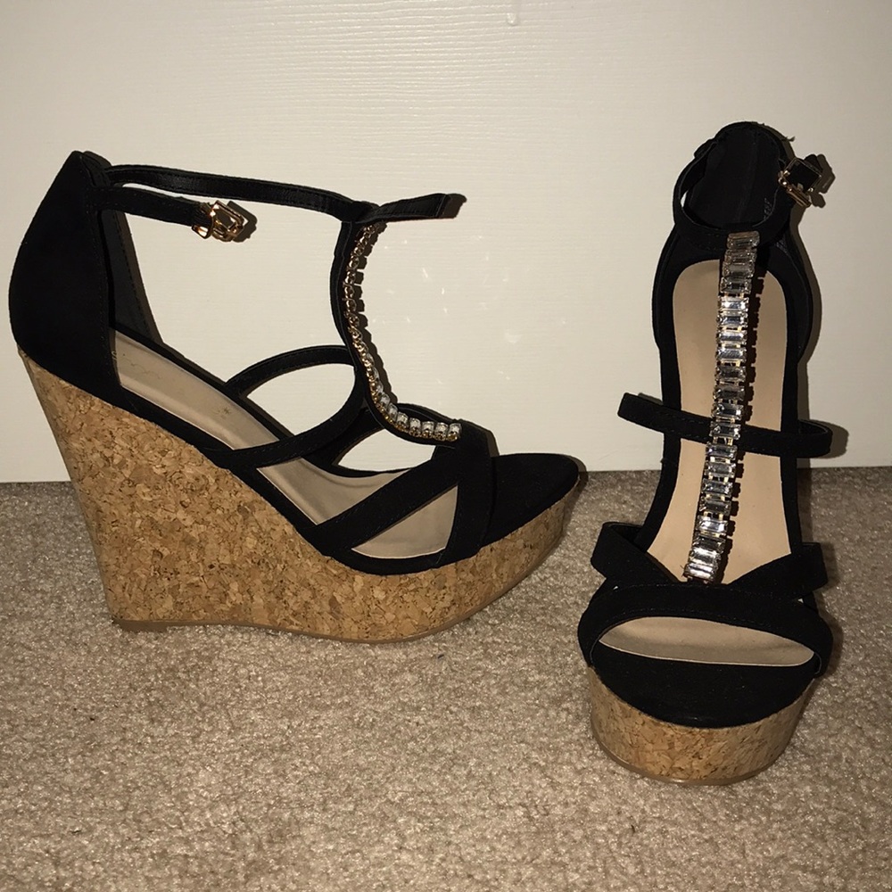 Shoedazzle wedges.   Never worn.  Size: 7.5